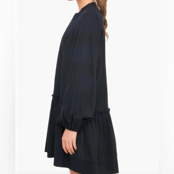 Tuckernuck Pomander Place Black Dress/Coverup-Cotton-Beaded V-Neck-Women’s XL - Picture 3 of 13